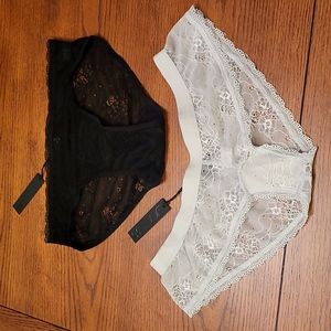 🆕️Joe's jeans Lace underwear , light gray and black